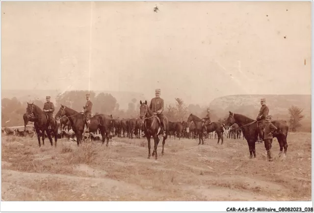 CAR-AASP3-0232 - MILITAIRE - CARTE PHOTO - militaires sur des cheavaux