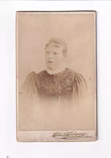 CDV Foto Damenportrait - Nürnberg / Fürth 1890er