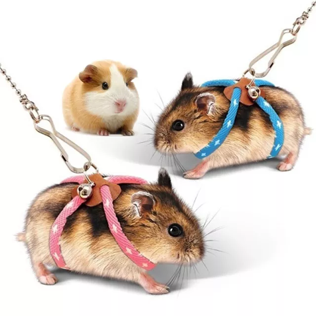 New Small Pet Adjustable Soft Harness Leash Bird Parrot Mouse Hamster LeashB- G1