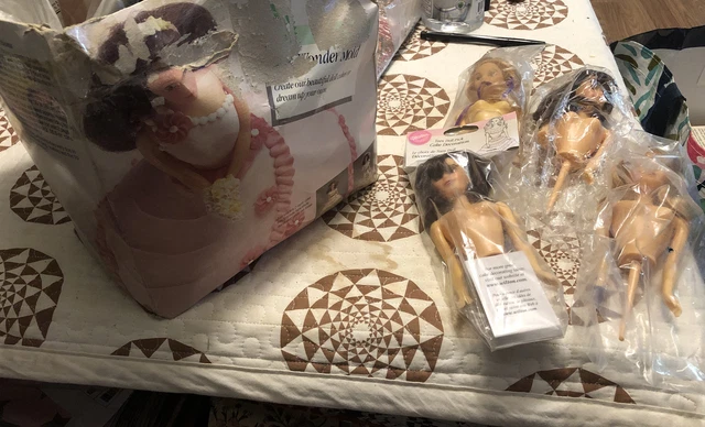Wilton Doll Wonder Mold Cake Pan Kit Set Barbie Princess 2105-565 Over the Hill Wilton Doll Wonder Mold Cake Pan Kit Set Barbie Princess 2105-565 Over the Hill