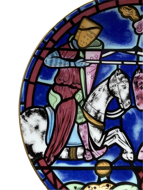 CARTIER Assiette Porcelaine Limoges Modèle Chartres Luxe Collection Cathédrale 2