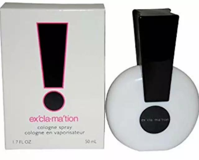 Exclamation Women by Coty 1.7 oz / 50 ml EDC Perfume Spray | BRAND NEW IN BOX Exclamation Women by Coty 1.7 oz / 50 ml EDC Perfume Spray | BRAND NEW IN BOX