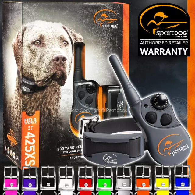 SportDOG Stubborn Dog SD-425XS FieldTrainer Remote Training Collar + Color Strap