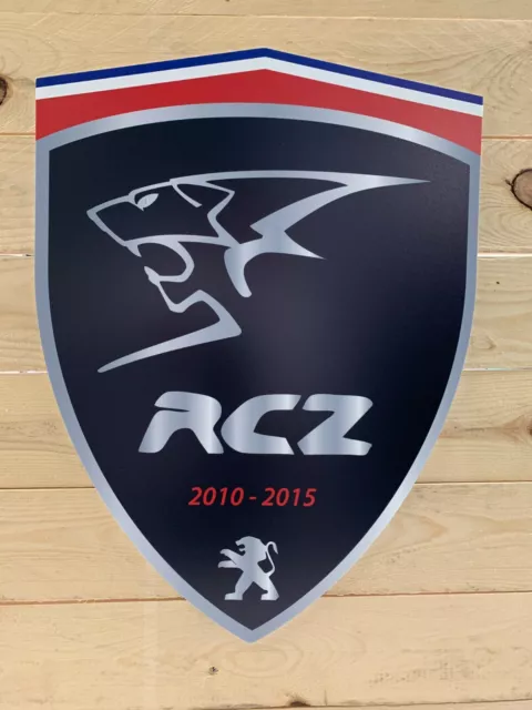 ENSEIGNE PEUGEOT logo RCZ  ( 50 cm x 45.cm )