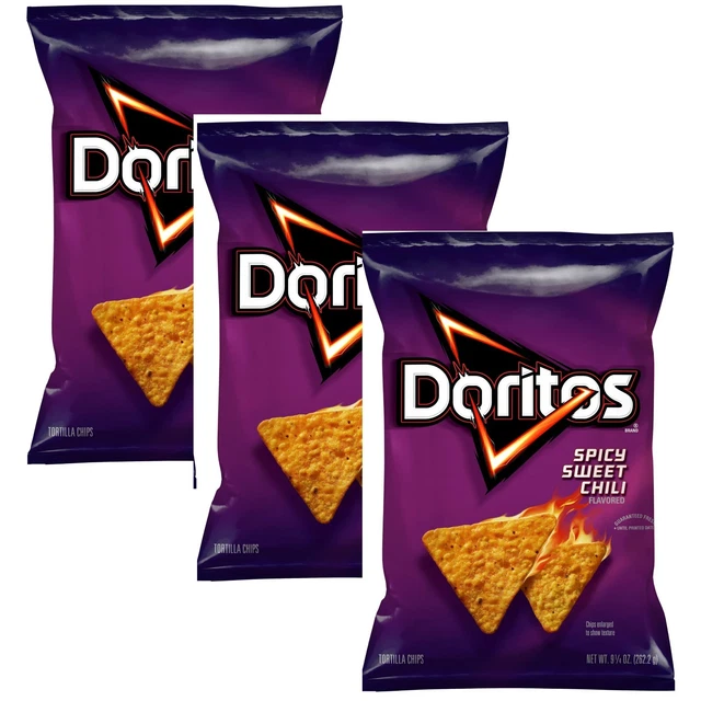 DORITOS, SPICY SWEET CHILI Flavored Tortilla Chips, 9.25 oz Bag (Pack