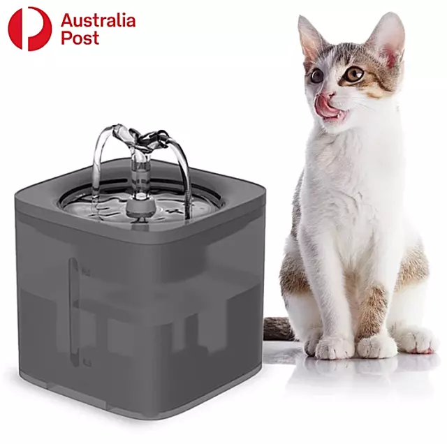 Electric Pet Water Fountain Automatic Sensor Dog Cat Drinking Dispenser Filter