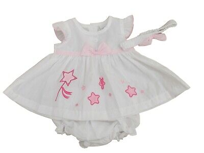 Nuovo con Etichetta Baby Ragazze Estate Stars Costume Vestito Slip & Nb 0-3m 3-6