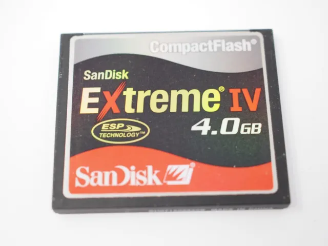 Sandisk Extreme Iv 4Gb Cf Compact Flash Camera Memory Card.