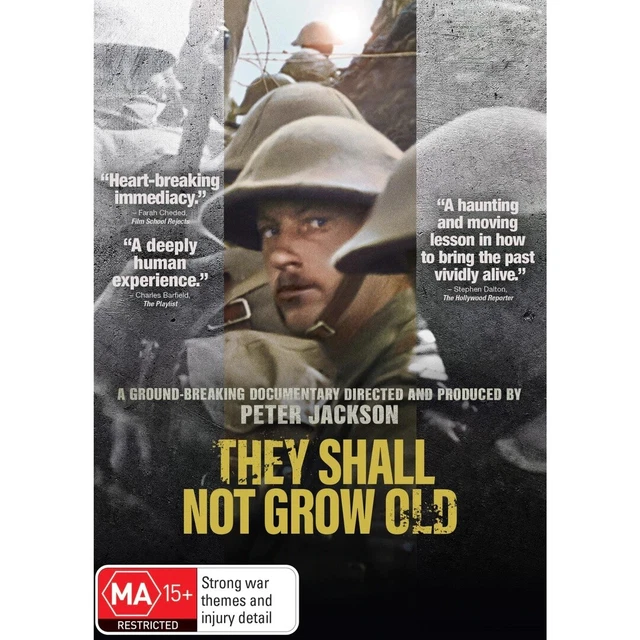 They Shall Not Grow Old (DVD, 2018) PAL Region 4 (Peter Jackson Documentary) NEW