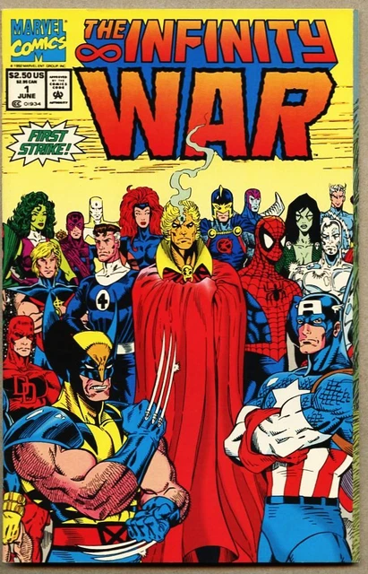Infinity War #1-1992 nm- 9.2 Avengers Thanos Giant-Size Newsstand Variant