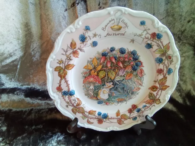 Royal Doulton Brambly Hedge " Autumn " Collectors Plate 8" VGC