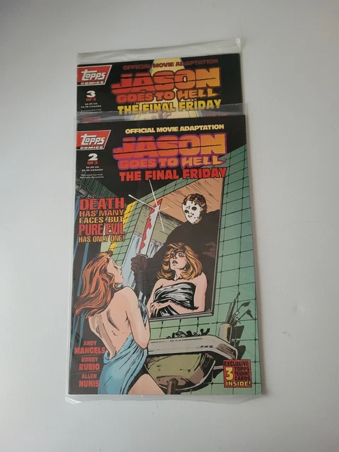 Jason Goes To Hell The Final Friday #2 &3 Topps 1993 Movie Adaptation Sealed