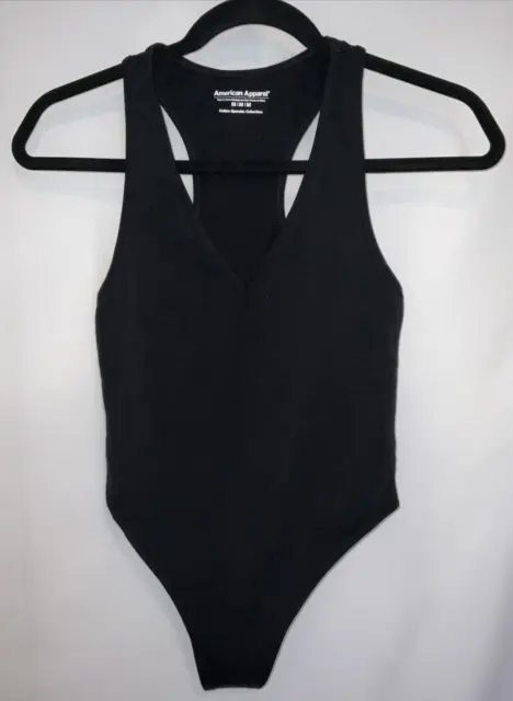 American Apparel Women's Stretch Velour Strapless Bodysuit