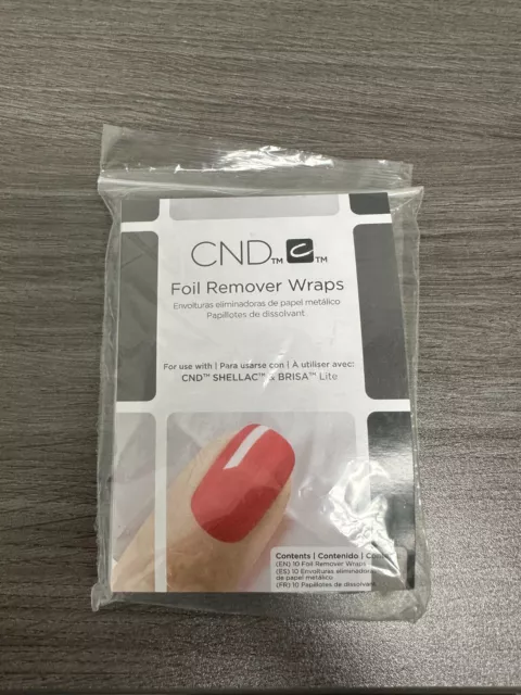 CND Foil Remover Wraps To Use With Shellac & Brisa Lite - 4 packs FREE SHIPPING!