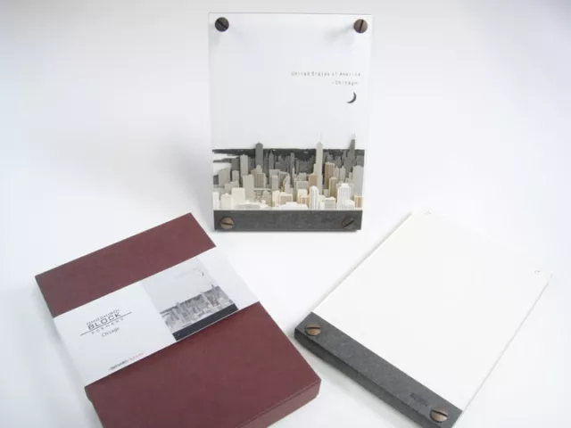 OMOSHIROI BLOCK Cicago TRIADO Japan Memo Note Pad Paper