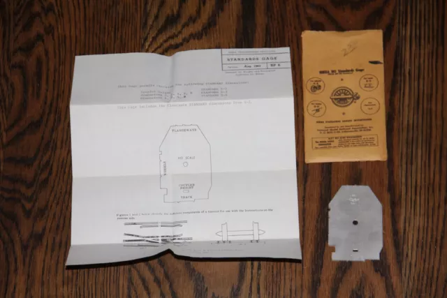 HO Scale NMRA Standards Gage Mark II with Manual