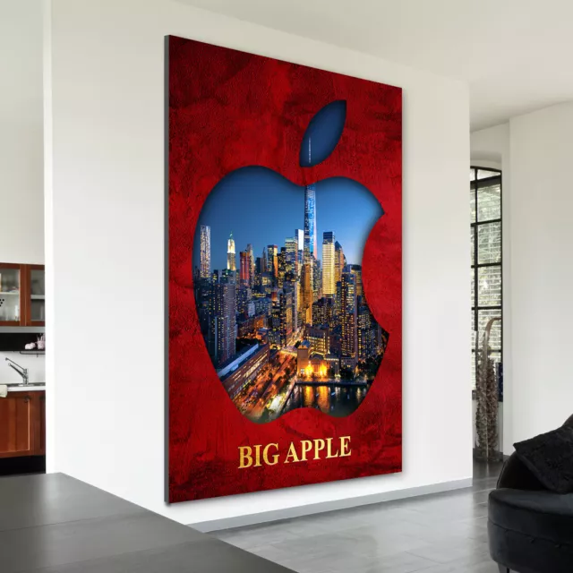 Acrylglasbild New York Big Apple Pop Art Wand Bilder Kunstdruck Deko Amerika Usa