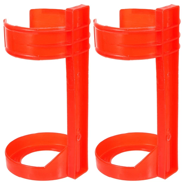 2 pz supporto estintore plastica estintore montaggio a parete rosso