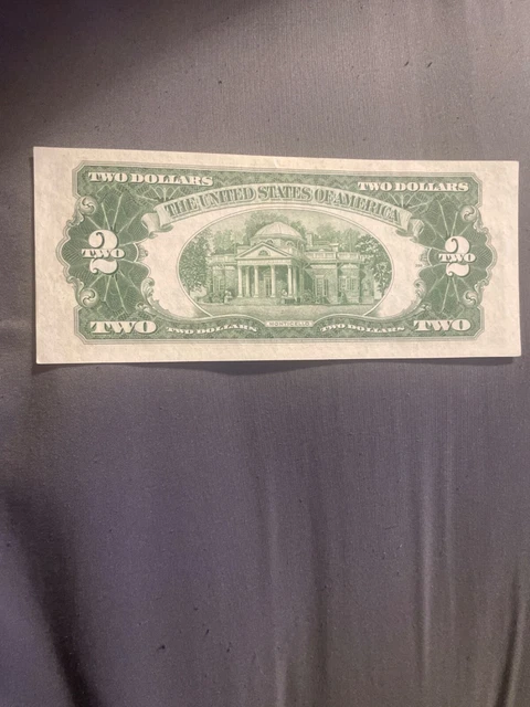 CRISP AU/CU 1953-A $2 Dollar Bill Red Seal United States Note UNC UNCIRCULATED