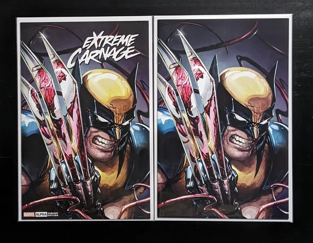 Extreme Carnage Alpha #1 - Clayton Crain Homage Variant Set - Trade + Virgin