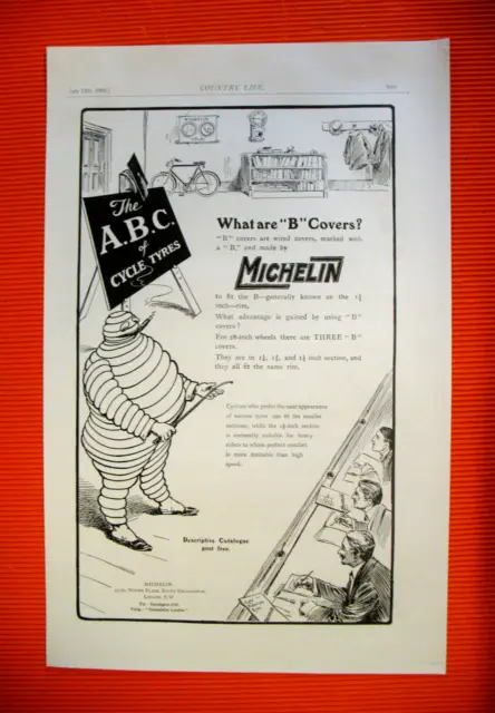 Michelin Bibendum Press Release What Are ""B"" Covers? Advertising 1909