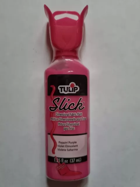 Tulip Slick Poppin' Purple 3D dimensional fabric paint 37ml.