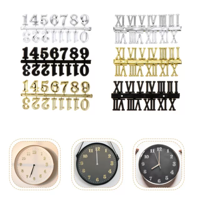 Clock Numerals 12 Clock Hands Replacement Parts Roman Wall Clock Accessories 2
