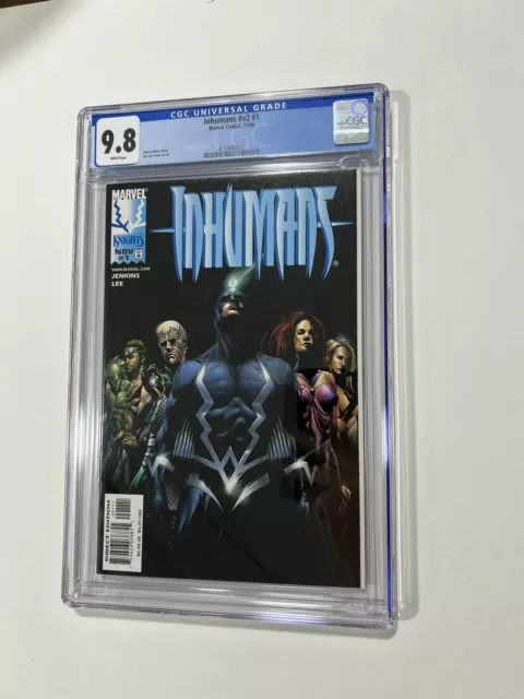 Inhumans V2 1 Cgc 9.8 White Pages Marvel 1998