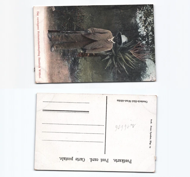 (n16606)   Ansichtskarte Hendrik Witboi Hottentottenhäuptling Deutschsüdwes