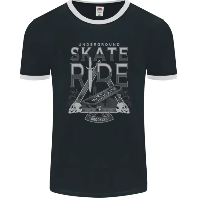 UNDERGROUND SKATE RIDE Skateboard Mens Ringer T-Shirt FotL $20.05 ...