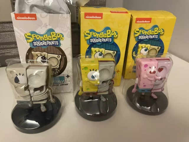 Mighty Jaxx x Jason Freeny SpongeBob Hidden Dissectibles Triple SpongeBob Set