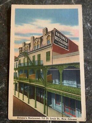 New Orleans Louisiana~Antoines Restaurant St Louis Street~Vintage Postcard