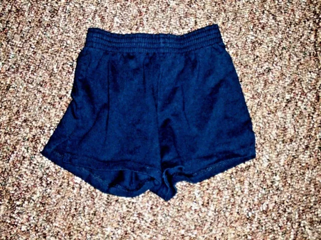 Soffe Brand Unisex Youth Size S 100% Cotton Shorts  Everyday Navy Blue