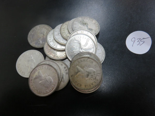 $5.00 Face Value 80% Silver Canadian 25 Cents