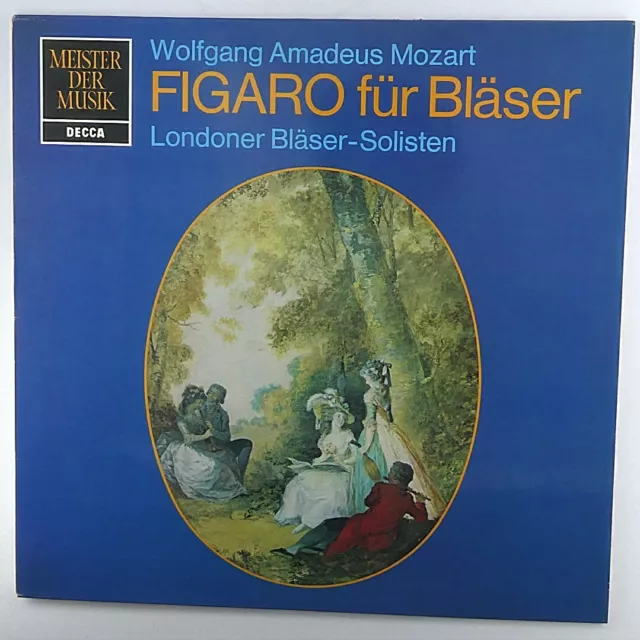 Lp 1971 Wolfgang Amadeus Mozart, Figaro Für Bläser, Londoner Bläser-Solisten