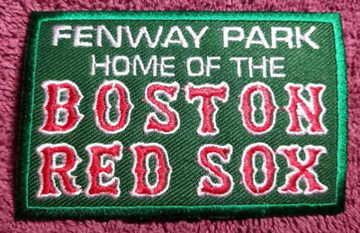 FENWAY PARK HOME OF THE BOSTON RED SOX Embroidered Patch 2.5x4" iron or sewn