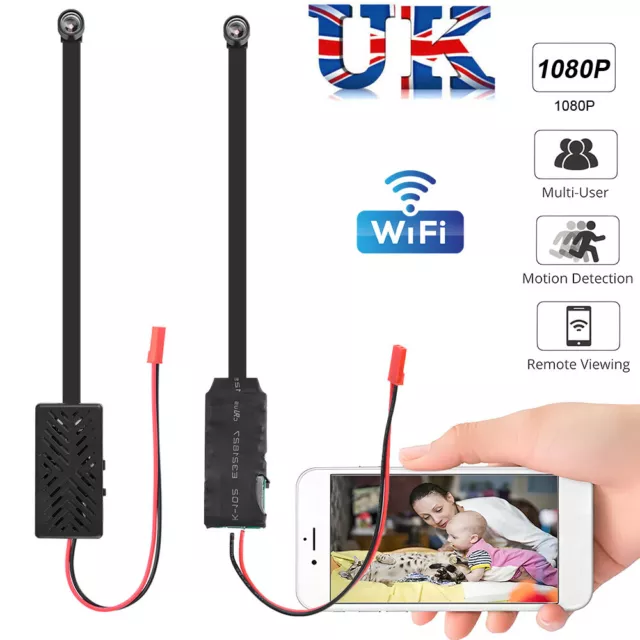 HD1080P Wireless Nanny Cam Spy Mini Camera DIY Pinhole Hidden Security IP DVR UK