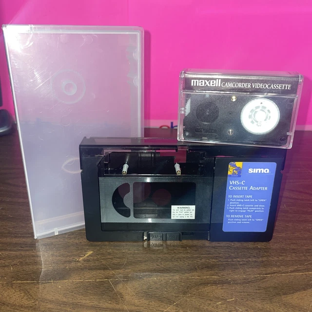 SIMA VHSC CASSETTE Adapter With Maxell HGXGold 30 Camcorder