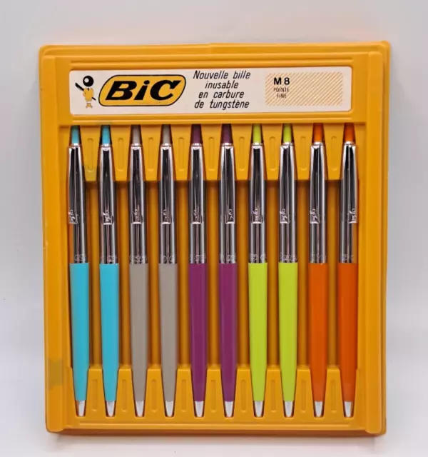 VINTAGE PENNE BIC M8 penne colorate anni 70 ball pen vintage new old stock  EUR 150,00 - PicClick IT