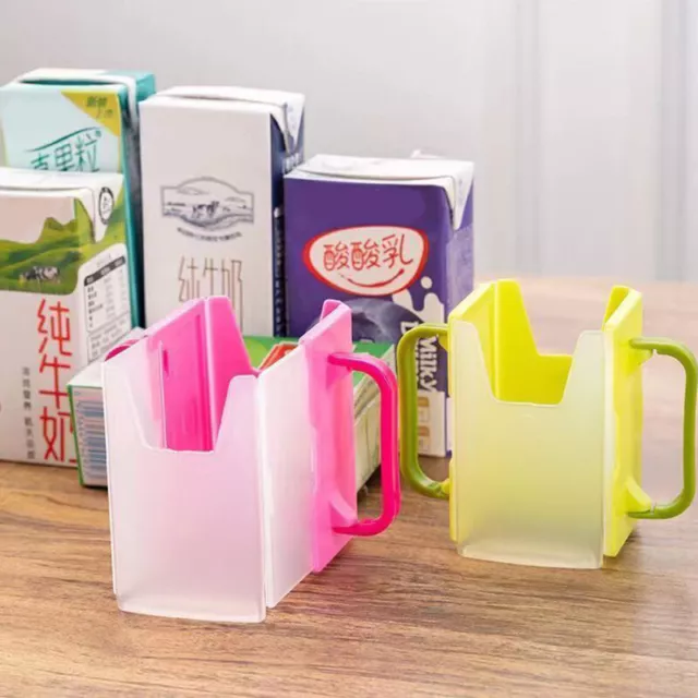 Adjustable Safety Toddler Juice Milk Box Drinking Box Holder Water Cup F1 2