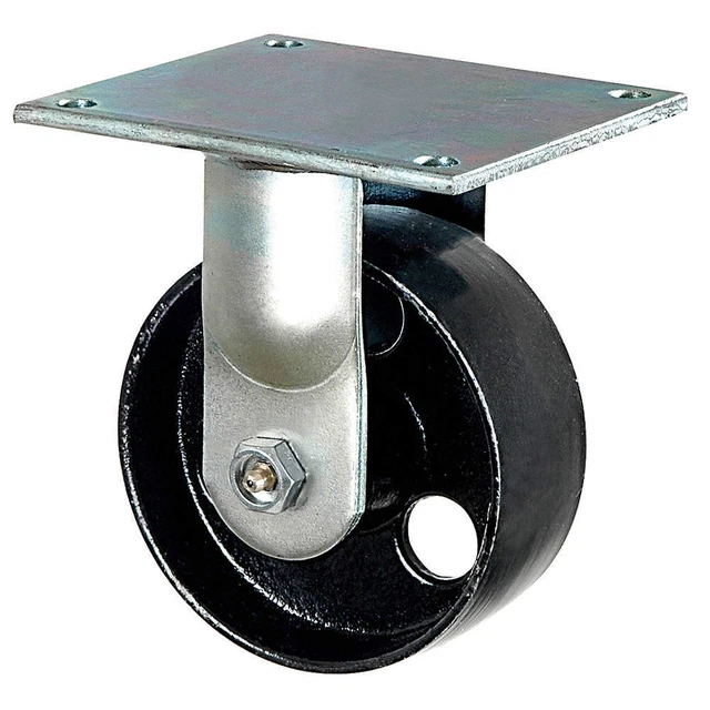 GRAINGER APPROVED 1NVP9 Standard Plate Caster,Rigid,1200 lb.