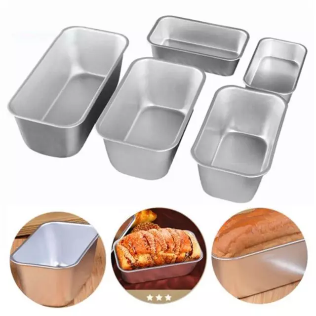 Non-stick Cake Pan Baking Mould Toast Bread Made Loaf Tin Bakeware Tray F9W2