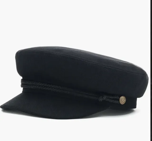 BRIXTON FIDDLER Fisherman Cap Newsboy Hat Black S Nwt $35.00 - PicClick