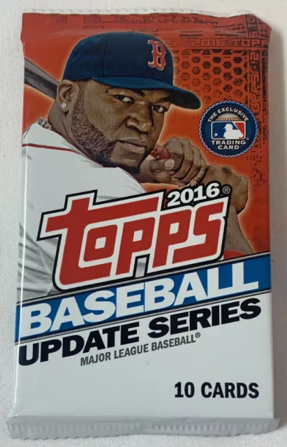 2016 Topps Mise à Jour Baseball sous Cellophane Paquet ~10 Cartes