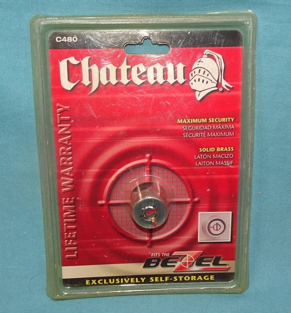 == CHATEAU Bezel Cylinder Storage Lock C480 3 keys Maximum Security Rust free