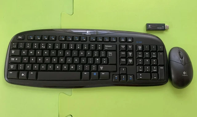 LOGITECH CORDLESS DESKTOP EX 100 Keyboard And Mouse