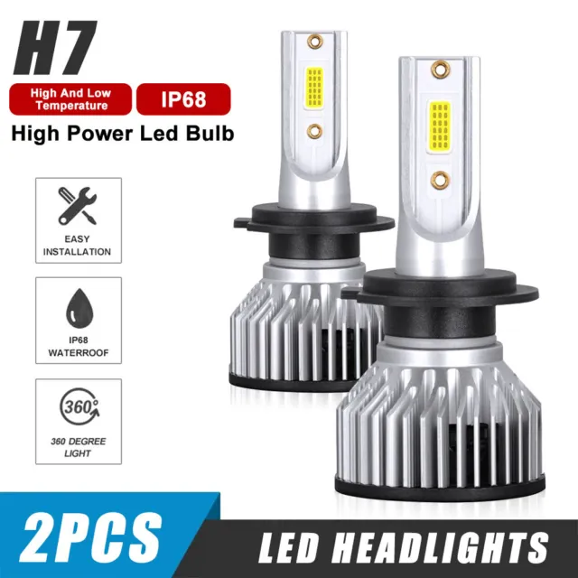 For Kia Sorento 2014-2020 H7 LED Headlight Bulbs Kit High/Low Beam Bright White