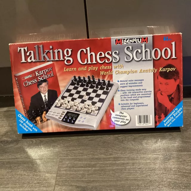 Electronic Talking Chess School Set Board Professor Millennium Karpov