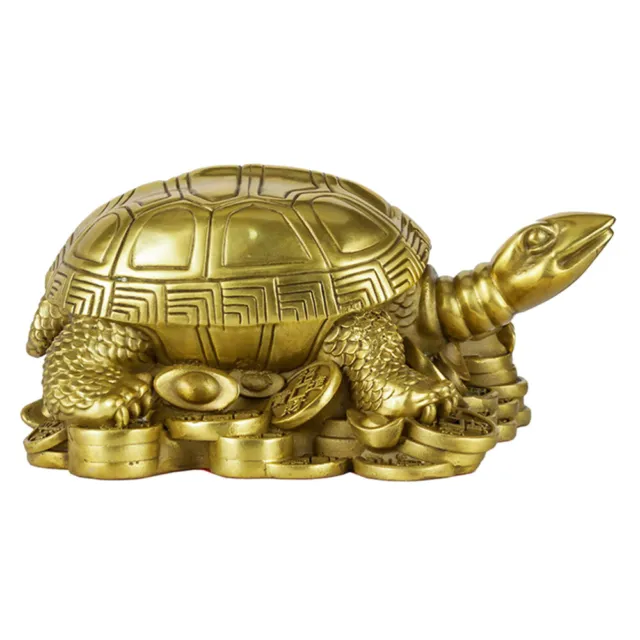 Tortoise Artware Household Furnishing Turtles Collectible Figurines Brass