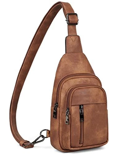 Sling Bag for Women - Crossbody Bags Fanny Pack with Vegan Leather -